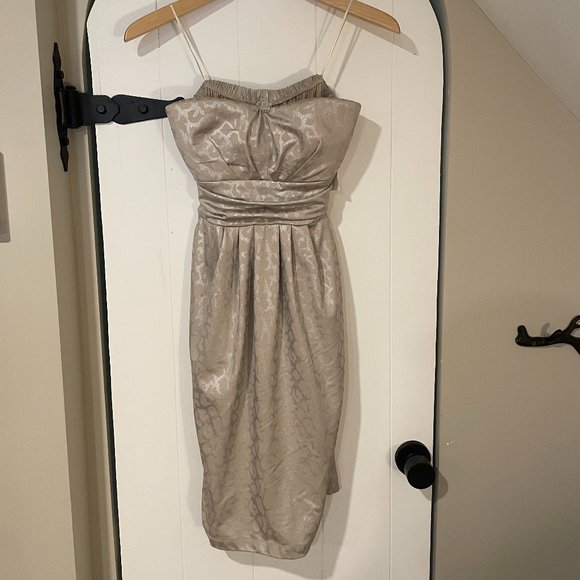 Strapless Womens Leopard Print Dress Size Medium - Picture 1 of 4